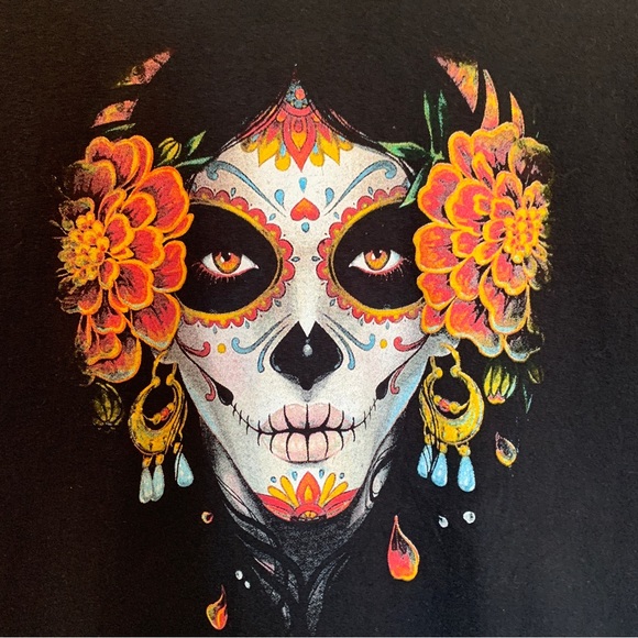 CABOS SAN LUCAS MEXICO Day of the Dead Long Sleeve T-Shirt Size Small - Picture 3 of 8
